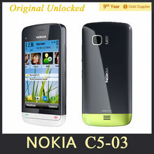 C5-03 original unlocked Nokia C5-03 Mobile Phone GPS WIFI Bluetooth 3G phone Refurbished Free Shipping