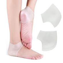New 1 Pair Delicate Silicone Moisturizing Gel Heel Socks Like Cracked Foot Skin Care Protector Free