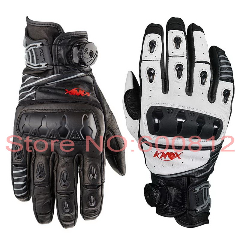 Фотография 2016 New KNOX ORSA genuine full leather top short paragraph motorcycle racing gloves / motorbike gloves Black V14