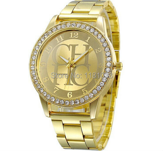 2015 Gold Women fashion woMen watched top famous brand luxury watch Ladi quartz relogio feminino dress