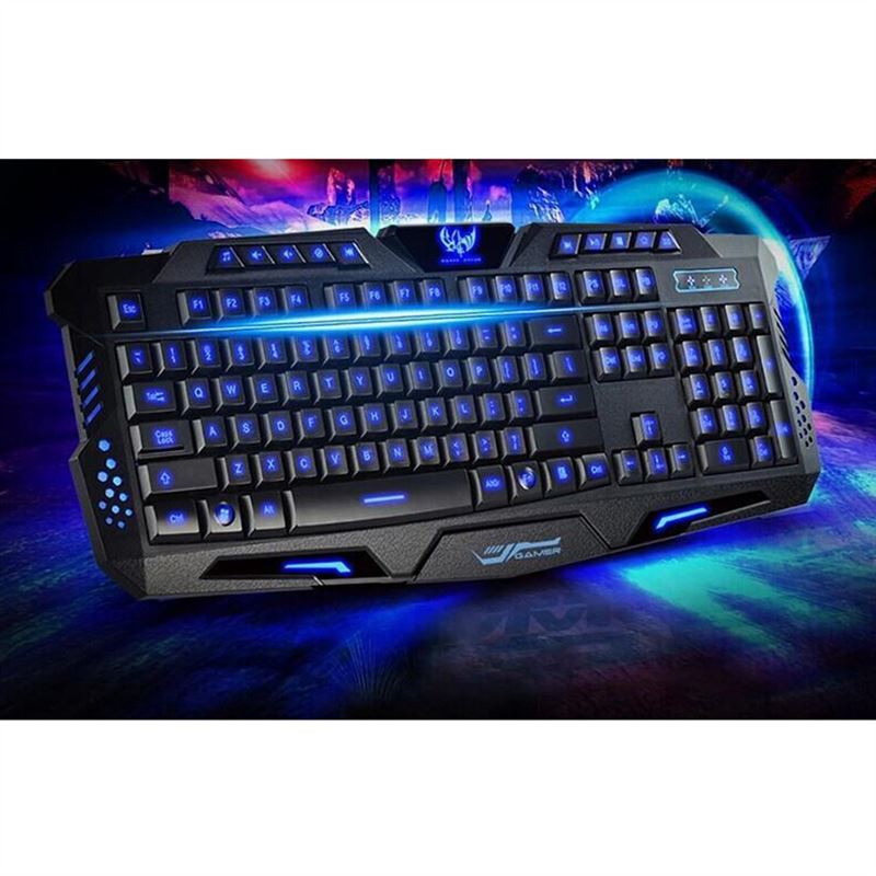 Free Shipping 3-Color Switch Backlight USB Wired Mechanical Feel Gaming PC/Laptop Keyboard Teclado Gamer Computer Peripherals