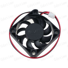 100pcs Lot Plastic 9 Blades DC 12V 2 Wire 5010s 50x10mm 50mm 5cm 3D 4D Printer Cooling Fan Fans