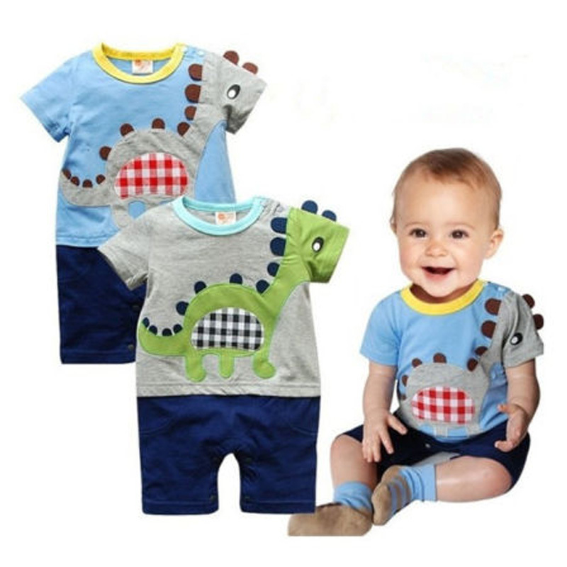 High Quality 1pc Boy Kids Baby Toddler Infant Cute Dinosaur Romper Jumpsuit Clothing Outfit KS0129