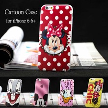 Сотовый телефон чехол для Iphone 6 6 s минни микки маус чехол мягкого силикона phone6 плюс крышка мультфильм милый коке