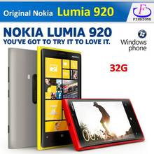 Free Shipping Original Lumia 920 Unlocked 3G/4G Nokia 920 Windows Mobile Phone ROM 32GB 8.7MP GPS WIFI Bluetooth