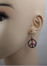 Top New fashion jewelry accessories multicolor big and small peace drop dangle earring best gift for girl wholesale E176