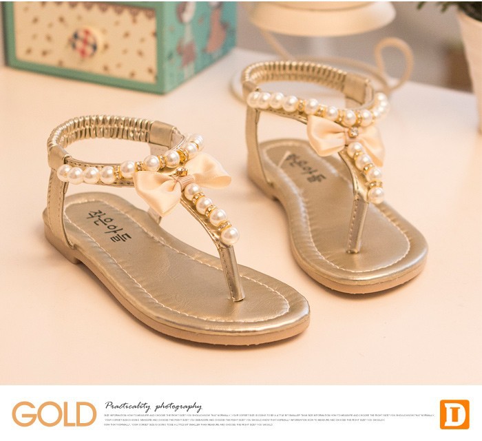 New 2015 Summer Girls Sandals Ankle Flat Beautiful Beading Girls Shoes Fashion Children Sandals Patent Leather Sandalia Infantil free shipping (3)