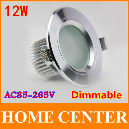 Antifogging 12W Epistar Dimmable led downlight AC85-265V Contains the drive power led Ceiling light