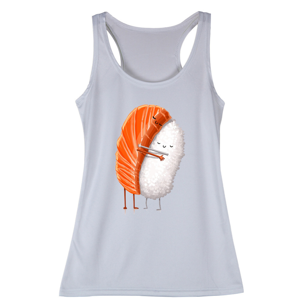 Funny Cartoon Women Tank Tops Woman Vests Sleeveless tank top Casual