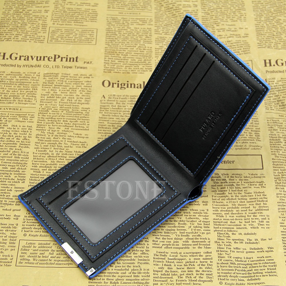 1PC Classic Leather Coin Bag Card Holder Money Mens Wallet Bifold Pocket Purse NEW