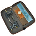 5 5Inch Black Cutting Scissors Thinning Scissors for Salon Hairdressers JP440C Barbers Hair Shears Cut Hair