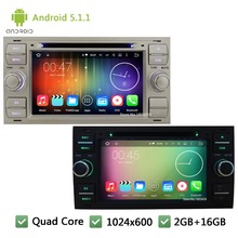 QuadCore Android 5.1.1 1024*600 Car DVD Player Radio Stereo Audio Screen For Ford Focus Kuga Mondeo Connect Fusion C-MAX Transit