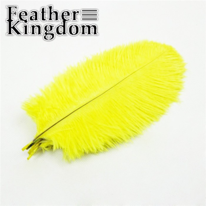 yellow OSTRICH FEATHER