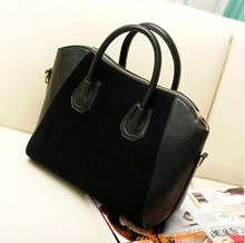 Hot Sale Bag fashion bags 2015 patchwork nubuck leather women s handbag smiley shoulder bags free