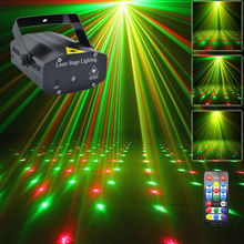 New Mini Portable IR Remote RG Meteor Laser Projector Lights DJ KTV Home Xmas Party Dsico LED Stage Lighting OI100B
