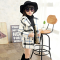 Girls Coats And Jackets Doudoune Enfants Winter Children s clothing Baby Girl Kids Plaid Woolen Coat