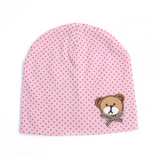 2014 HOT Candy Color Bear Hat Baby Children Infant Boys Girls Cotton Beanie Cap One Size