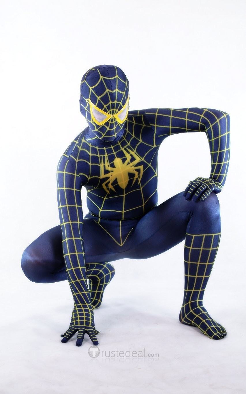 Купить желтый синий паук шаблон костюма человека-паука в интернет ...
