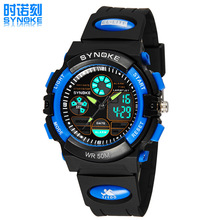 Niños relojes digitales reloj para hombre deporte choque cronómetro estudiante impermeable g noctilucentes pulsera de múltiples funciones