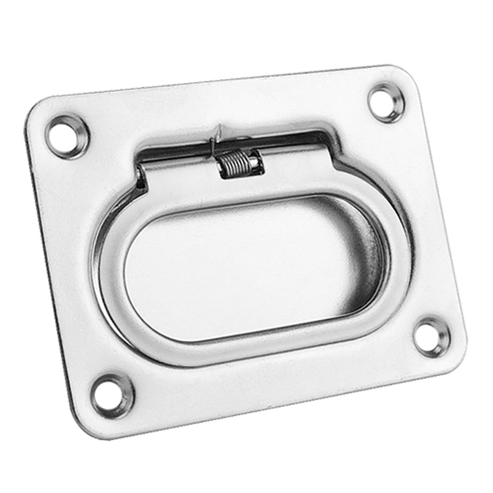 Boat Flush Lifting Deck Hatch Cover Handle SS SPRING LOADED FLUSH RING PULL