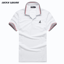 LUCKY SAILING 2016 New Brand Men’s Polo Shirt For Men Desigual Polos Men Short Sleeve shirt sports jerseys golf tennis M-XXL