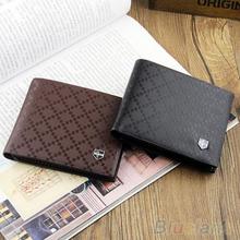 Fashion Men s Leather Wallet Pockets Card Clutch Cente Bifold Purse New 2 Colors 1T16