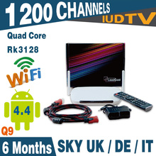 Cheap Iptv Set Top Box Q9 Ott Tv Box Android4.4 With Six Months Free Iudtv Iptv Subscription Iptv Account Sky DE IT UK Free Test