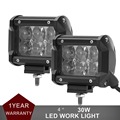 2pcs 30W LED Work Light 4 Offroad Driving Fog Lamp Car Motorcycle Bicycle SUV ATV 4WD