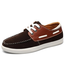Big Size New Boat Shoes Breathable Comfortable Moccasins Men Flats With Nubuck Leather Lace Up Driving Shoes For Male c227 65