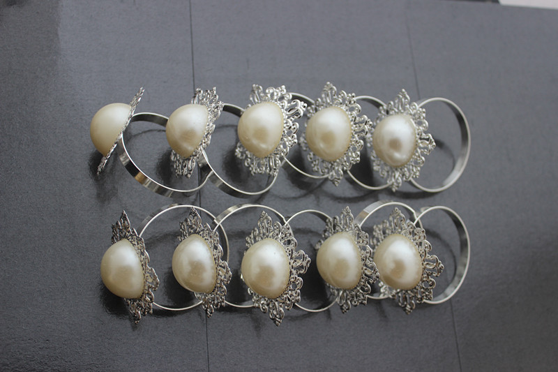 Diamante napkin rings weddings