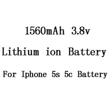 100% Original OEM 1560mAh 3.8V Lithium Polymer Mobile Phone Batteries For Iphone 5S 5C Battery Bateria