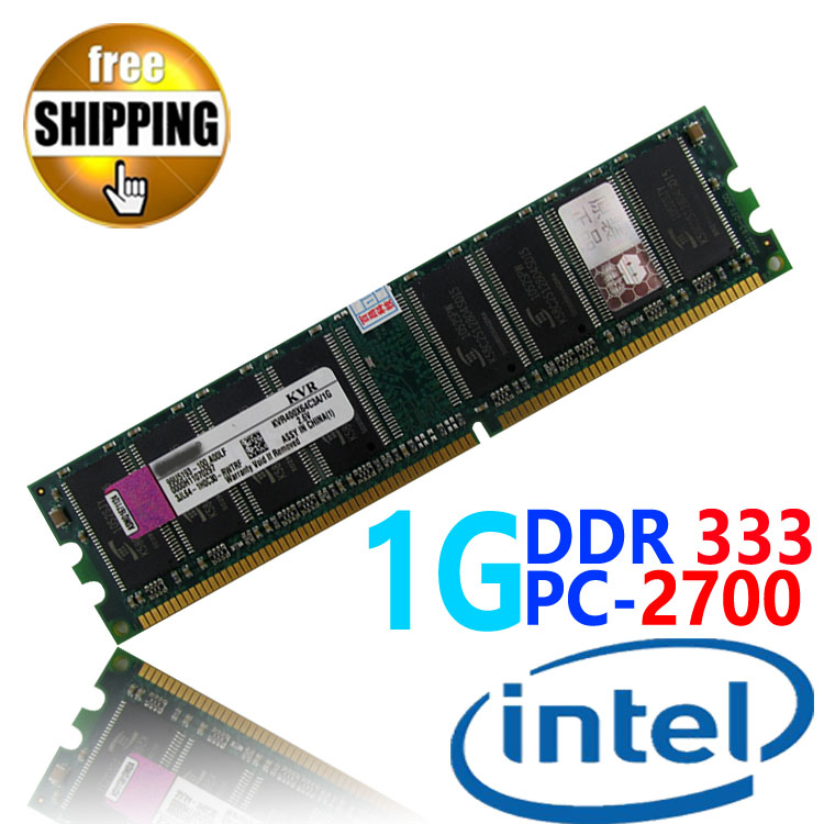 Brand New Sealed DDR1 DDR 333 / PC 2700 PC2700 1GB For Desktop PC DIMM Memory RAM DDR333 333MHz compatible with Intel processor