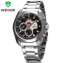 Hot Sale 30 Meters Waterproofed WEIDE Luxury Brand Mens Diver Analog Sprots Quartz Wrist Watch Fashion