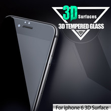 3D Arc Edge Tempered Glass For iphone 6 6s plus Full Screen Protector Brand Oleophobic Coating Protective Free Clear Case