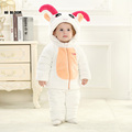 Brand Baby Clothing Winter Thicken Baby Jumpsuit Romper Long Sleeve Flannel Cartoon Animal Sheep Costume For
