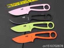 Multicolor OEM mini camping straight hunting survival knife fixed blade rescue tools 55 HRC steel handle free shipping