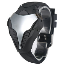New Hot Sale LED Watch Digital Fashion Cobra Men s Watches black white Silicone Iron Man