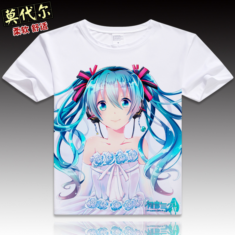Vocaloid 2 Hatsune Miku Rin Len T Shirt Cosplay C Japanese Famous Anime T shirt Unique