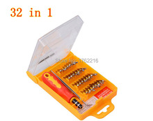 32 in 1 set Micro Pocket Precision Screwdriver Kit Magnetic Screwdriver cell phone tool repair box