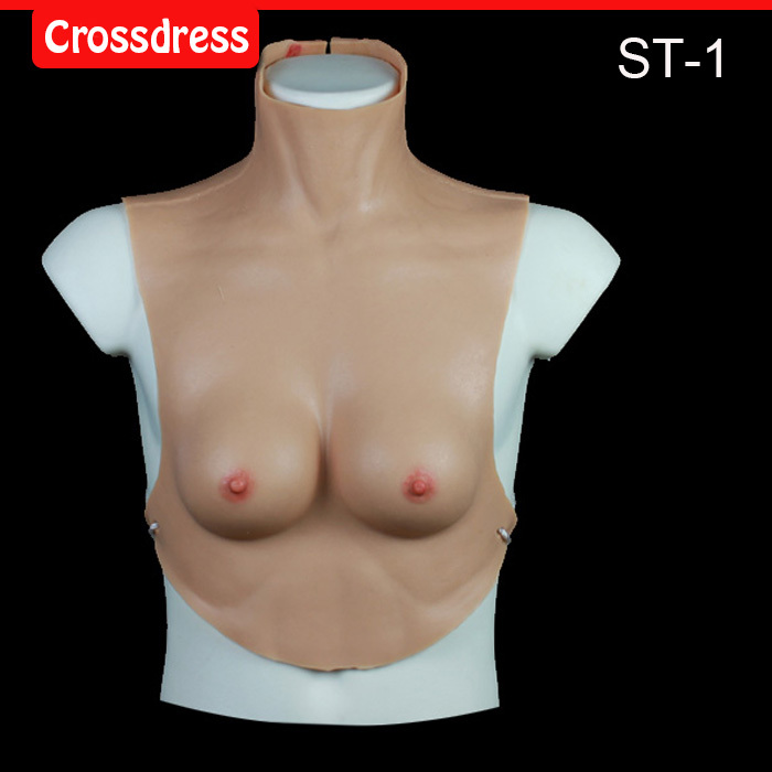 ST-1 E CUP top quality realistic silicone breast forms easy curves bust enhancer artificial breasts crossdresser
