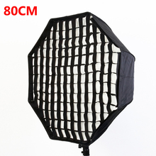 Photo Studio 80cm/31.5″ Octagon Umbrella Softbox Diffuser Reflector with Gird for Speedlite Flash Photography Soft Box Light Box