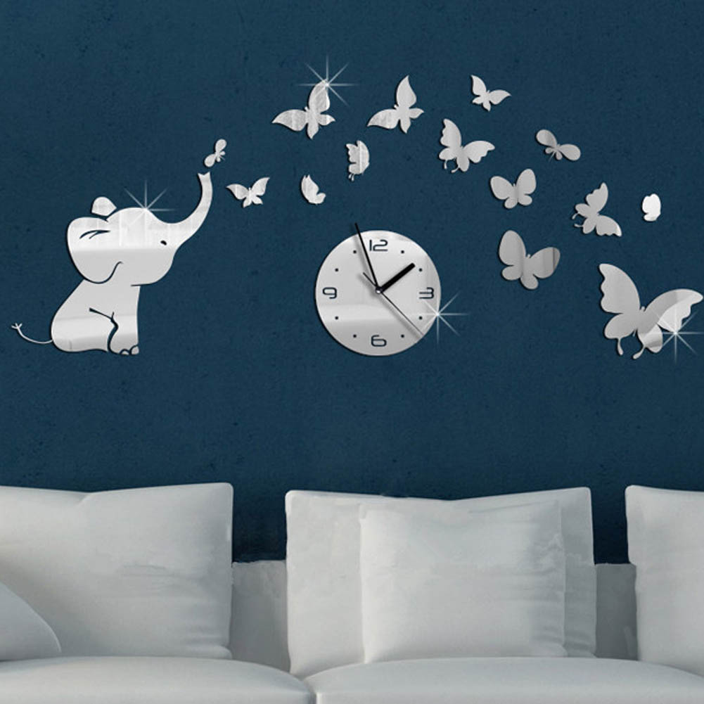 Compare prices on elephant butterfly wall decals online shopping ...