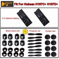 Free Shipping Hubsan H107C H107D Quadcopter 520mAh Battery Motor sleeve Rubber feet Blades