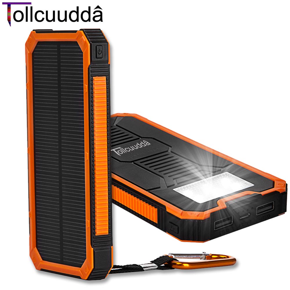Tollcuudda Solar Poverbank Mobile Phone Power Bank Portable External Sun Charger Cellphone Battery Powerbank 10000mah Universal Tollcuudda Solar Poverbank Mobile Phone Power Bank Portable External Sun Charger Cellphone Battery Powerbank 10000mah Universal