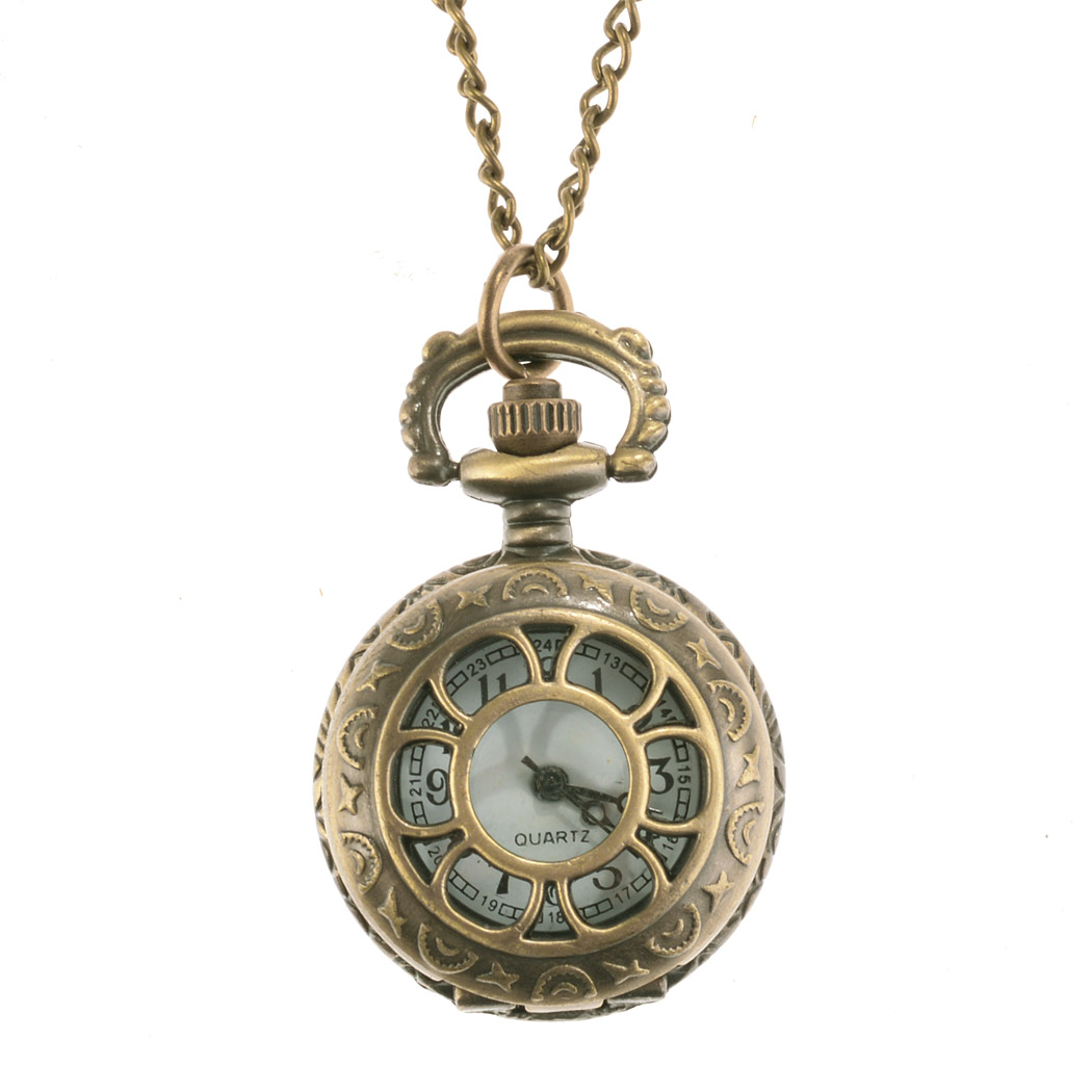 2015 New 6 Types necklace Steampunk Pocket Watch Chain Clock Quartz Watch Free Shipping Vintage Style Men Women Gift 58#