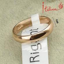 Promotion wholesale mixed order 2013 Italina Rigant Jewlery plated 18k Real gold ring factory price width 4mm free shipping