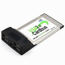 USB2.0 4 Ports HUB PCMCIA Cardbus Adapter For Laptop