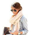 Brand Fashion Solid Scarf Cashmere Pashmina Blanket Shawl Unisex Thicken Handkerchief Soft Warm Winter Hijab Bufanda
