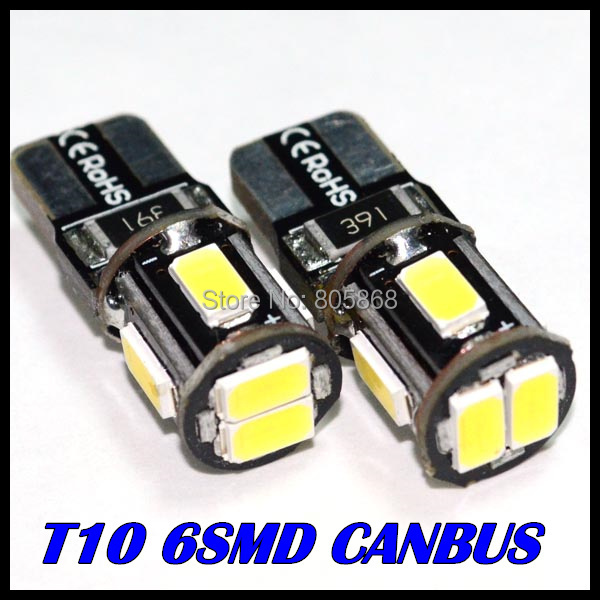 Hot Sale External Lights 10x Error Free T10 Canbus Led w5w canbus led 194 5630 5730