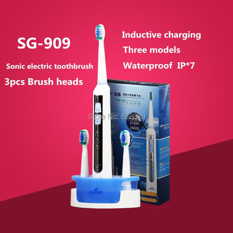 Sonic Electric Toothbrush ultrasonic Tooth brush oral hygiene care Inductive charging Washable Sg 909 Seago 100